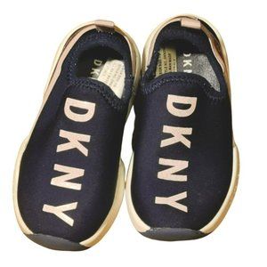 DKNY Maddie Slip On Sneaker Shoe Size US 7/ UK 6 Navy Blue Pink